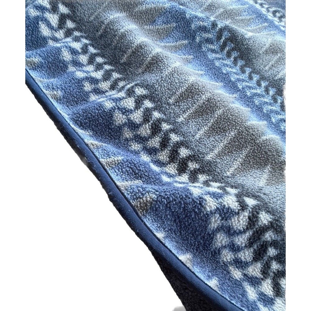 Patagonia Synchilla Snap T Fleece Men Sz S Bold Blue Grey Aztec Tribal Print EUC - Picture 12 of 12